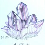Améthyste à l'aquarelle